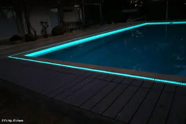 glowing pool edge tiles