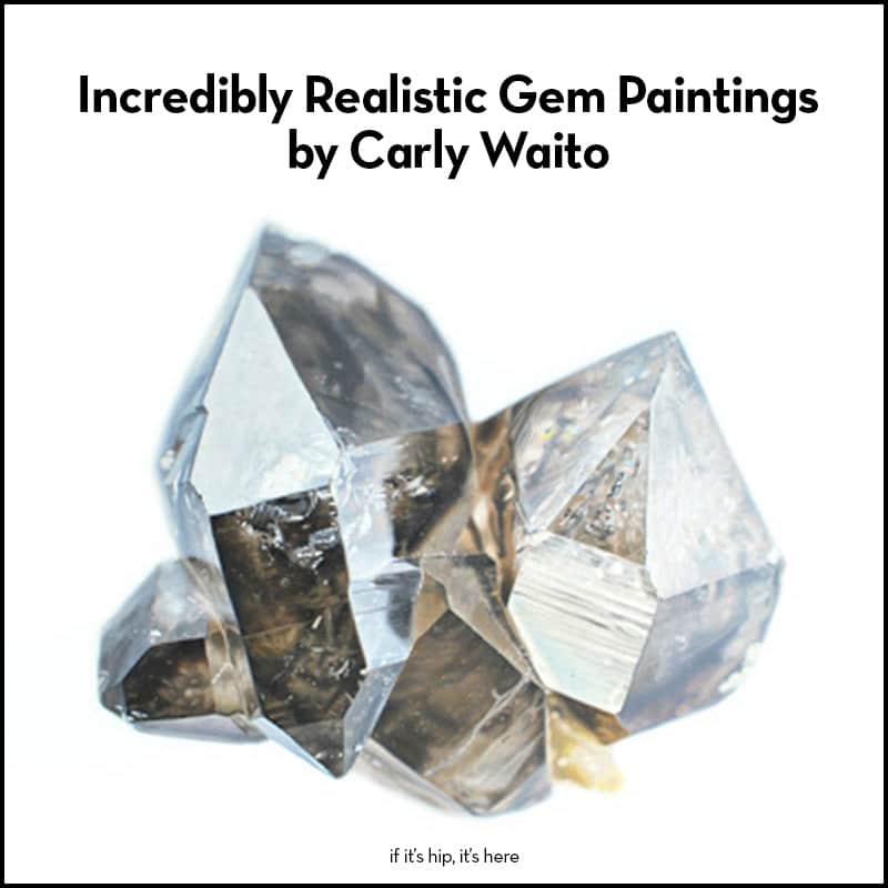 Carly Waito Realistic Gem Paintings