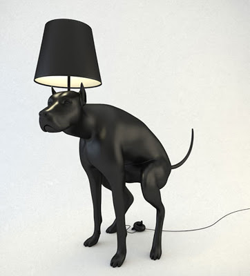 pooping dog lamps