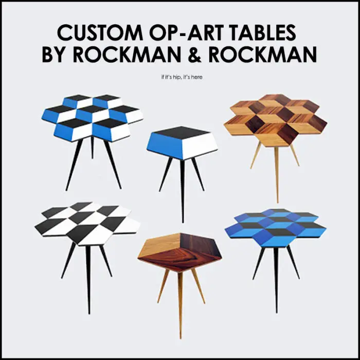 Op-Art Tables by Rockman & Rockman