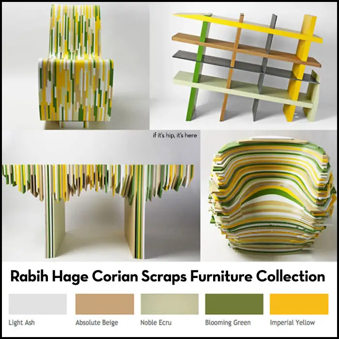 Read more about the article Rabih Hage Turns Leftover Dupont Corian Into A Modern Furniture Collection.