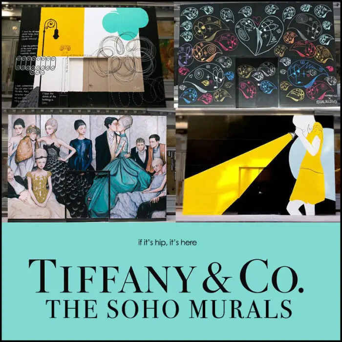 Read more about the article The Wall Murals On Tiffany’s Temporary Façade Of Their New Soho Store By 4 Contemporary Artists.