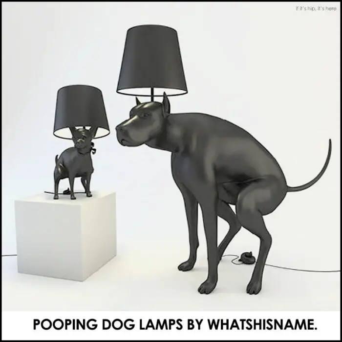 Pooping Dog Lamps