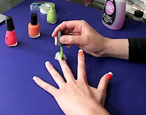 A Pantone Chip Manicure