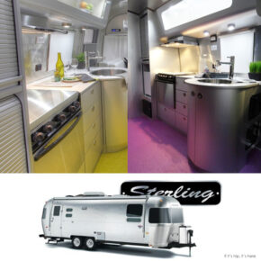 Airstream’s Mod New Sterling International Trailer Comes In Two Color Schemes (and Two Sizes).