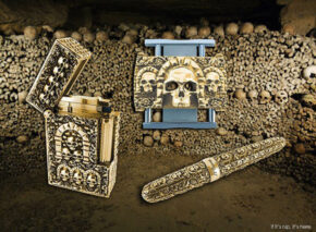 Capitalizing On The Catacombs. Morbid Luxury From Philippe Tournaire for S.T. Dupont.