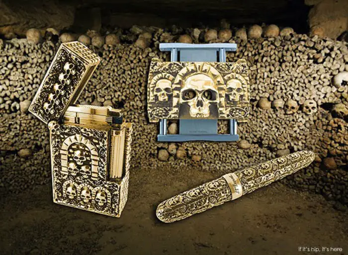 Read more about the article Capitalizing On The Catacombs. Morbid Luxury From Philippe Tournaire for S.T. Dupont.