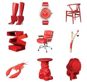 Seeing RED At The Conran Shop. Over 40 Designers Do It In RED to Mark 25 Years.