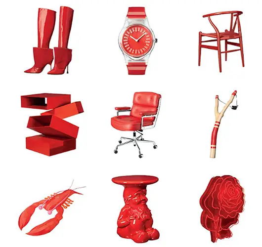 Read more about the article Seeing RED At The Conran Shop. Over 40 Designers Do It In RED to Mark 25 Years.