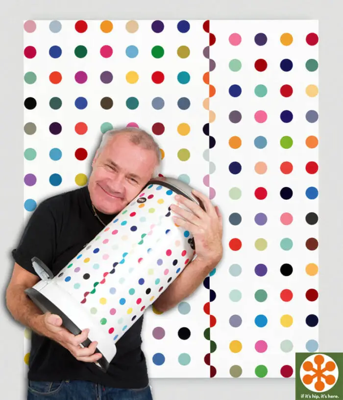 Read more about the article If You Think Damien Hirst’s Work Is Trash, You’re Right. The New Damien Hirst Limited Edition Dotted Vipp Bin.