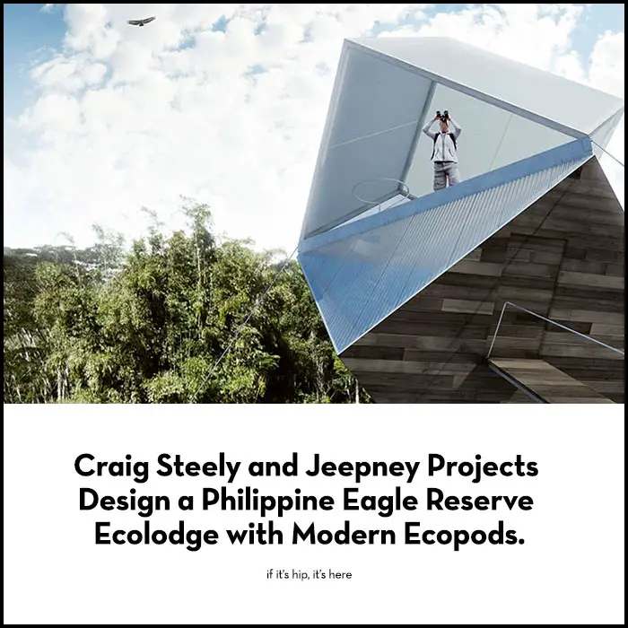 Read more about the article Architect Craig Steely Partners With Jeepney Projects To Design A Philippine Eagle Reserve Ecolodge With Modern Ecopods.