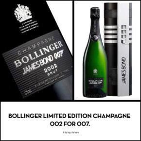 Brut for Bond. Bollinger Limited Edition Champagne 002 for 007.
