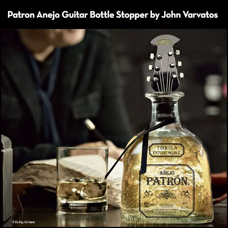 Patron-Anejo-Holiday-2012-Guitar-Bottle-Stopper-by-John-Varvatos