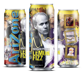 Artist Richard Prince Designs Can for AriZona’s Lemon Fizz Beverage.