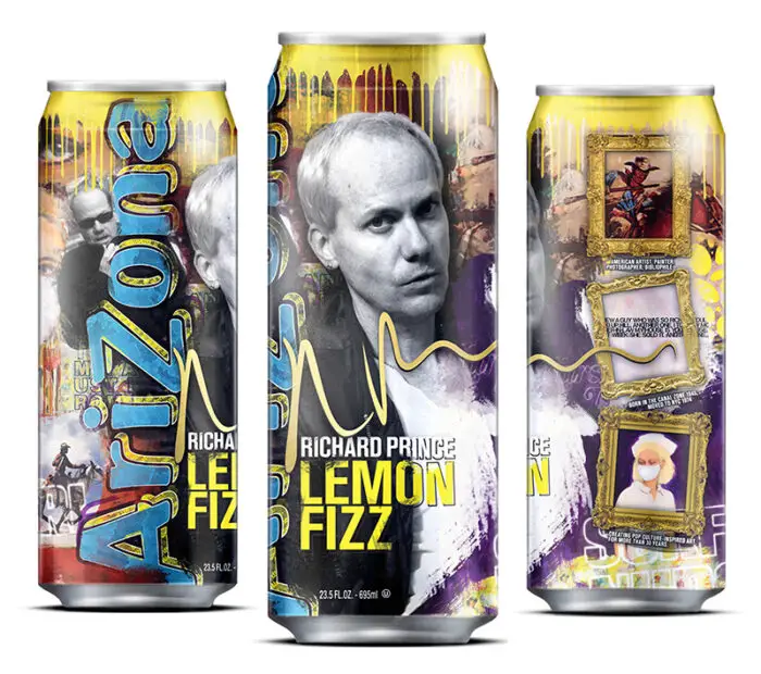 Read more about the article Artist Richard Prince Designs Can for AriZona’s Lemon Fizz Beverage.