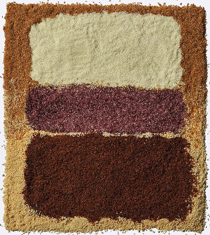 Read more about the article Mark Rothko Paintings Recreated In Colored Rice by Henry Hargreaves.