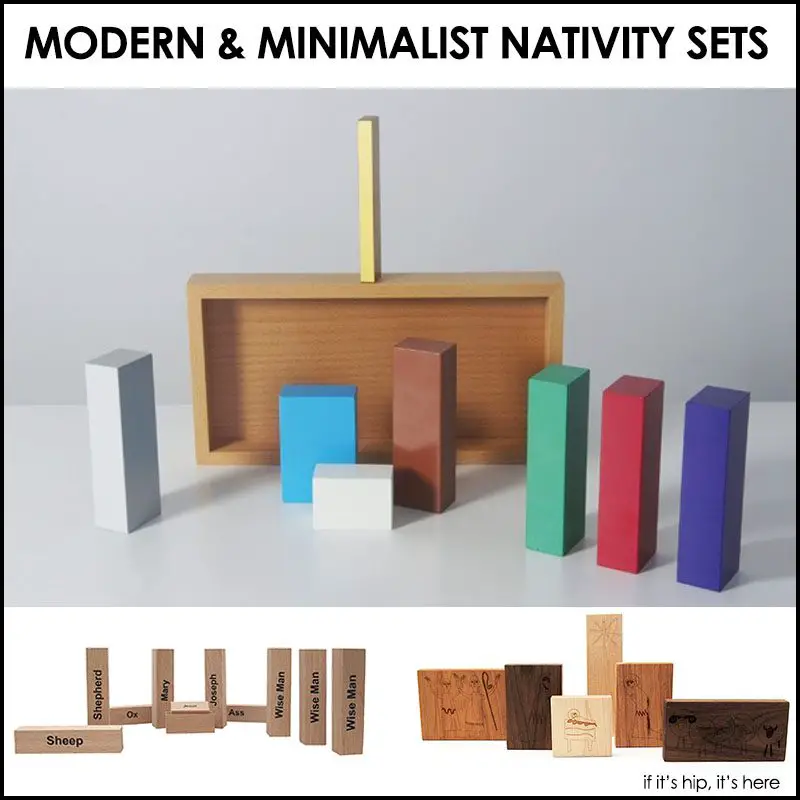 Modern nativity sets