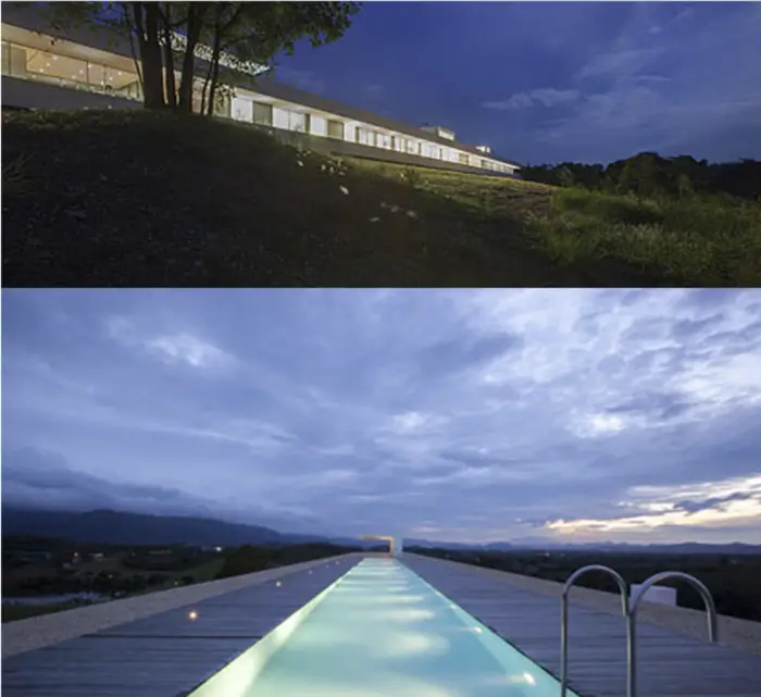 Read more about the article The Longest House Ever Built. 150 M Weekend House With Swimming Pool in Thailand by Shinichi Ogawa and Associates.