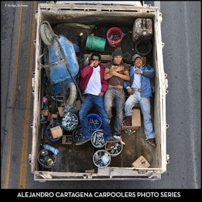 Photographer Alejandro Cartagena Captures Car Poolers In Mexico.