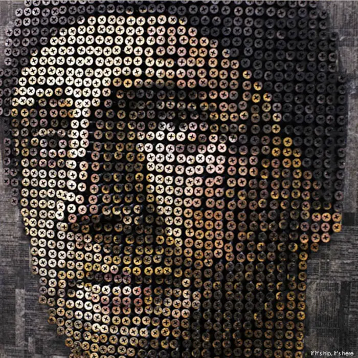 Read more about the article Andrew Myers Decides To Screw Art. Portraits Made With A Drill and Philips Head Screws.