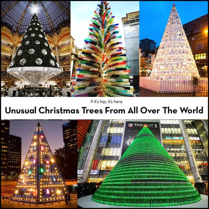 From Pac Man To Porcelain, Five of The Most Spectacular and Unusual Christmas Trees From All Over The World.