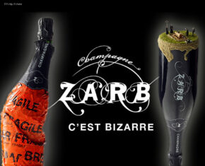 Bizarre Bottles of Bubbly. 43 Artist Designed Bottles of Zarb Champagne.