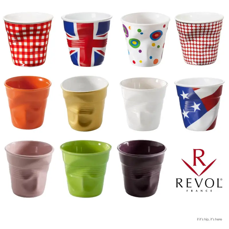 Read more about the article New Crushed Porcelain Cups, Tumblers, Containers and Champagne Buckets from Revol of France.