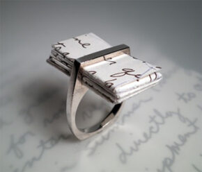 Wearing Words From The Heart. The Love Letter Ring by One Origin.