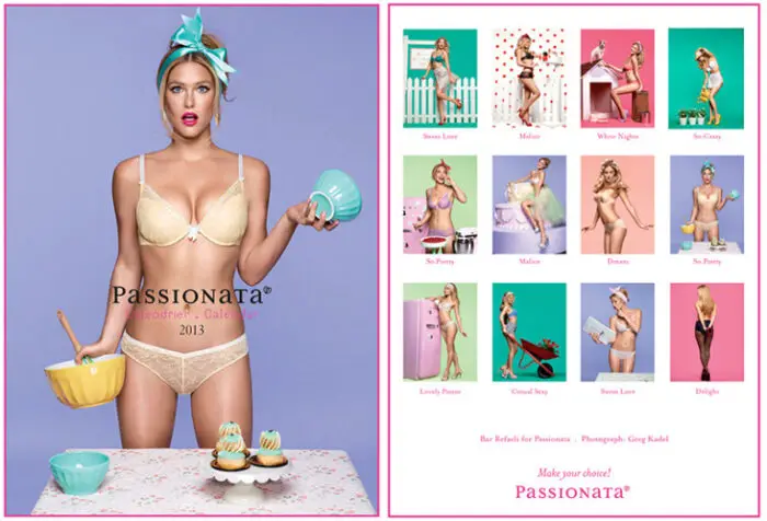 Read more about the article The 2013 Passionata Lingerie Calendar & Ad Campaign Featuring Bar Refaeli.