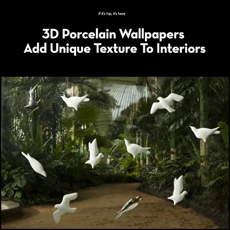Read more about the article 3D Porcelain Wallpapers by Daniel Pirsc Add Unique Texture To Interiors.