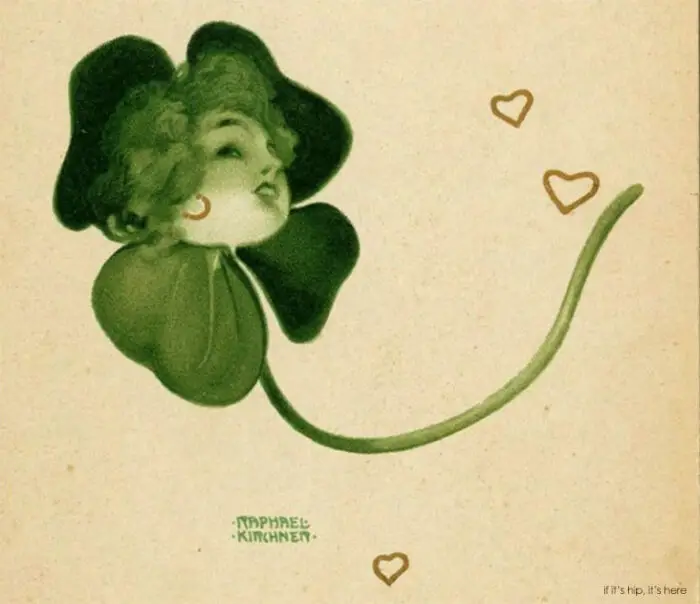 art nouveau clovers by raphael kirchner