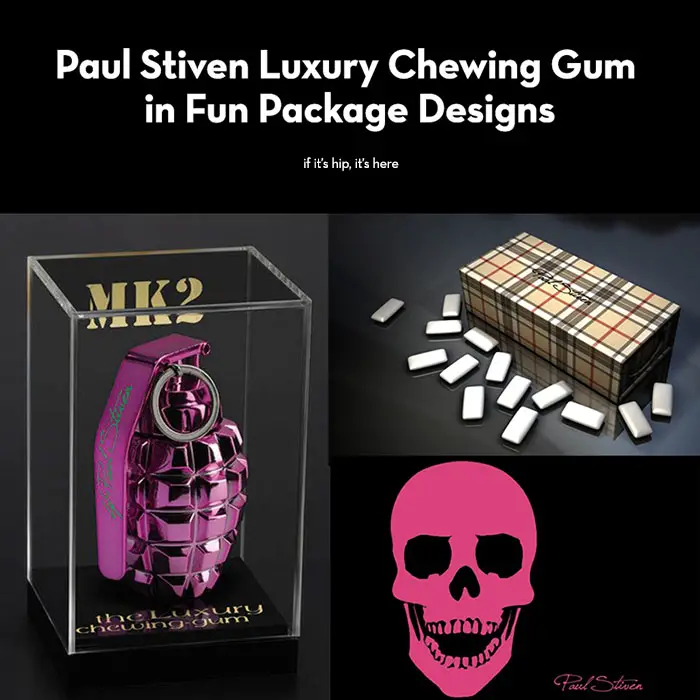 Read more about the article Gum In Grenades And Burberry Plaid. A Great Idea In Need of Better Branding – Paul Stiven Luxury Chewing Gum.