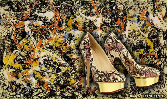 pollock+painting+and+shoes
