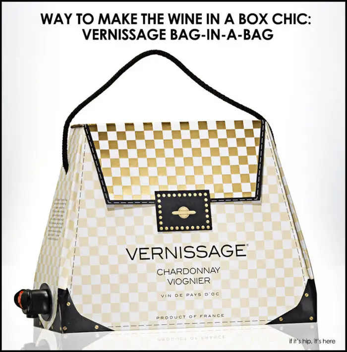Read more about the article Vernissage Wine In A Handbag. French Wines In Chic Packaging. What A Great Idea.