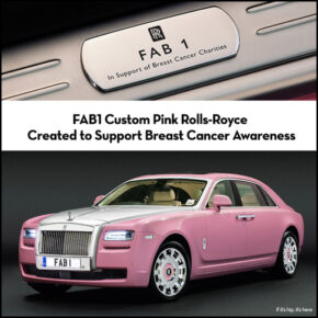 Bespoke Pink Rolls Royce Ghost & Chris Evans Parker Puppet Unveiled In Support Of Breast Cancer Care.