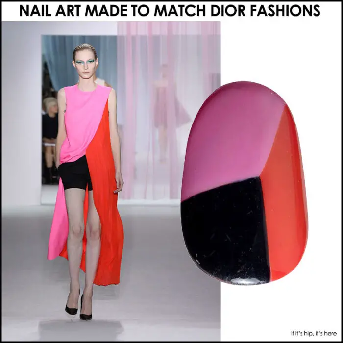 Nail Art That Matches Dior Fashions