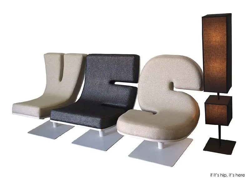 TABISSO letter lounge chairs