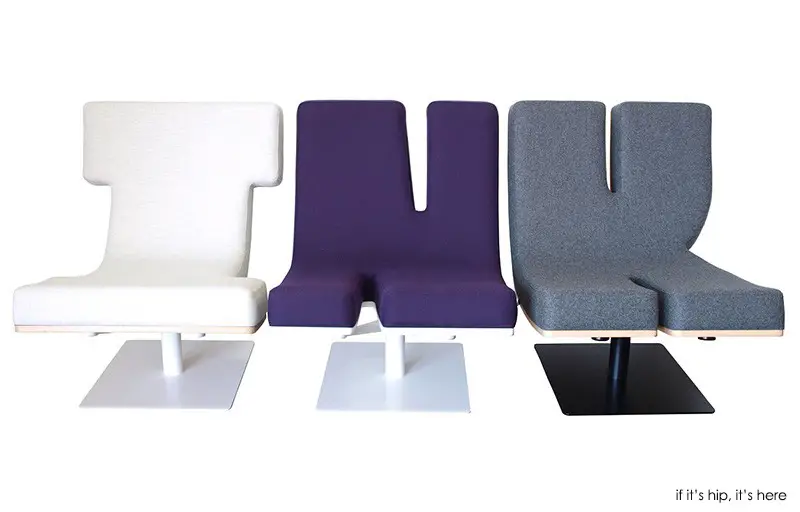 TABISSO letter lounge chairs