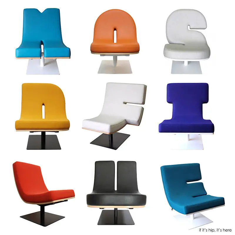 TABISSO letter lounge chairs