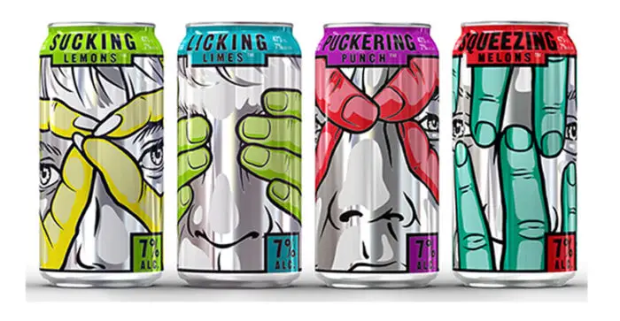 vodka cocktails in a can