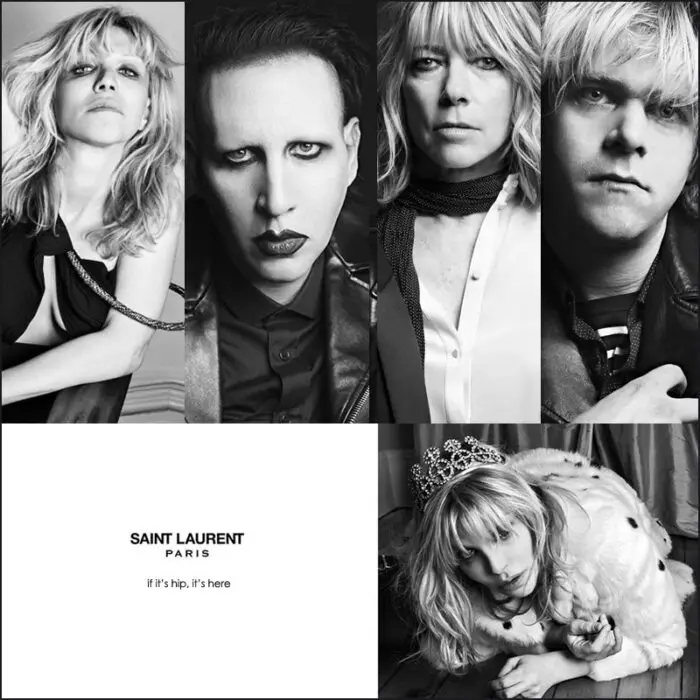Read more about the article Slimane Continues Rocking For Saint Laurent With Marilyn Manson, Courtney Love, Kim Gordon and Ariel Pink.