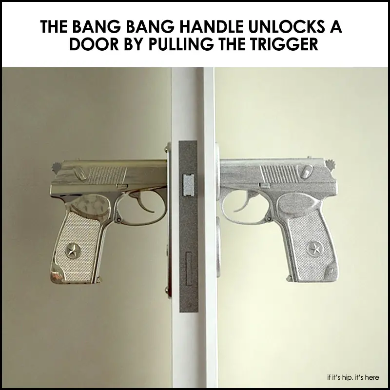 Read more about the article Gun-Shaped Doorknobs Function Like A Real Pistol: Pulling The Trigger Unlocks The Door.