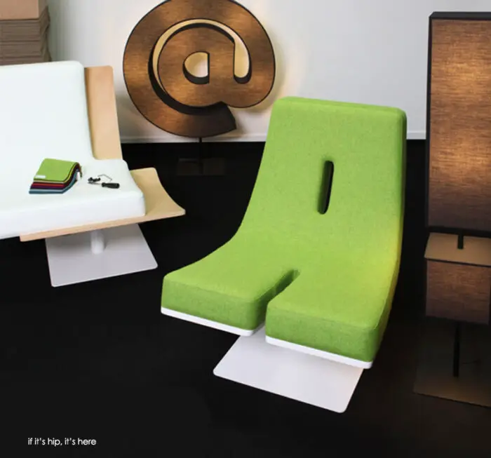 Read more about the article Typographic Furniture. Chairs That Talk And Lamps That Punctuate.