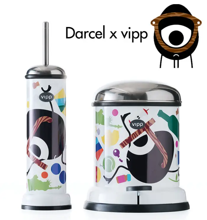 Read more about the article Craig Redmen’s Limited Edition "Darcel" Vipp Trash Bin and Toilet Brush Doesn’t Disappoint.
