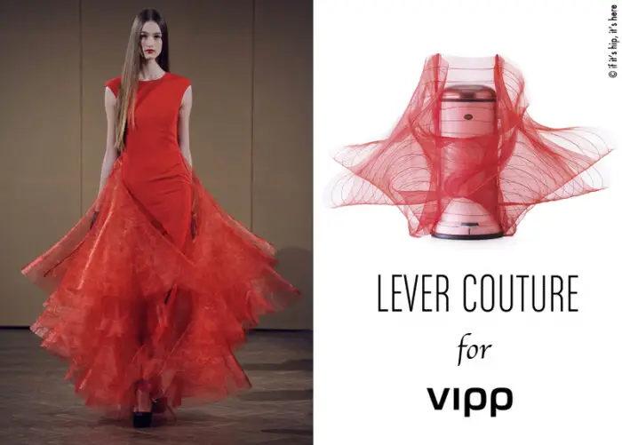 Read more about the article Trash Can Couture. German Fashion Label Lever Dresses Up Vipp Bins.