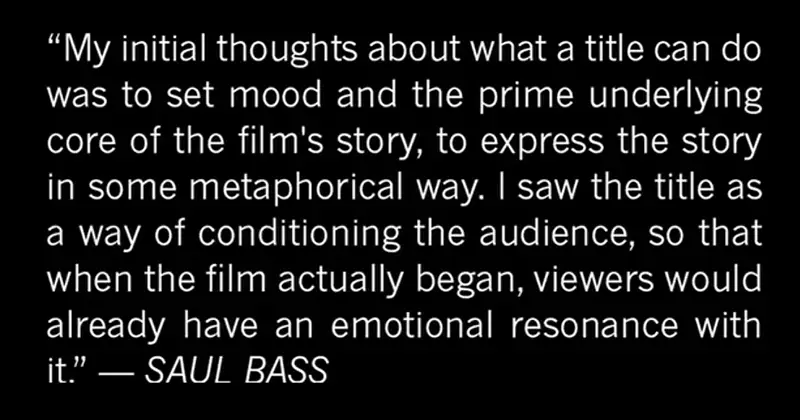 Saul Bass on titles