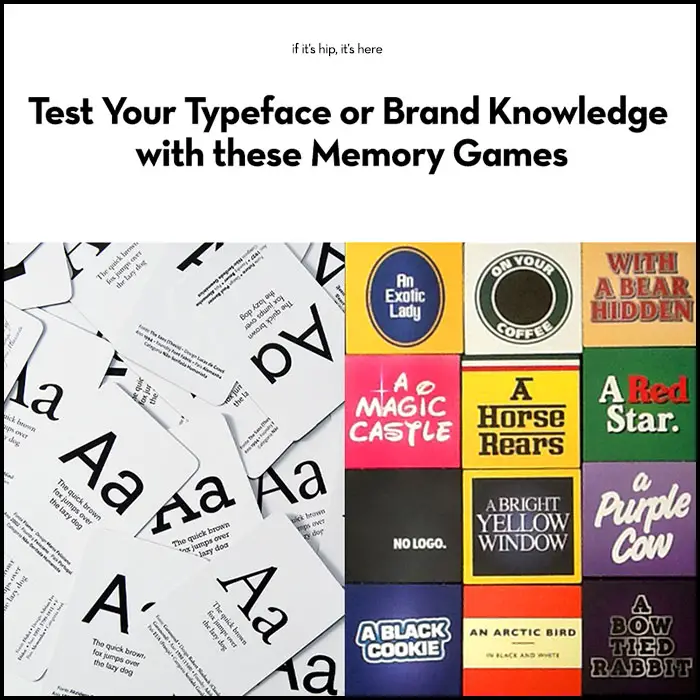 two cool memory games for designers