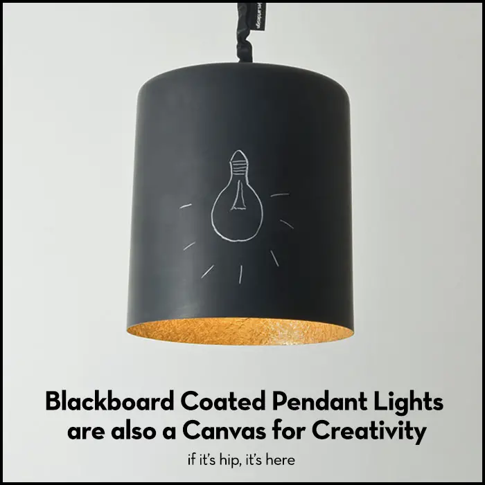 Read more about the article Blackboard Coated Pendant Lamps Are A Canvas For Creativity.