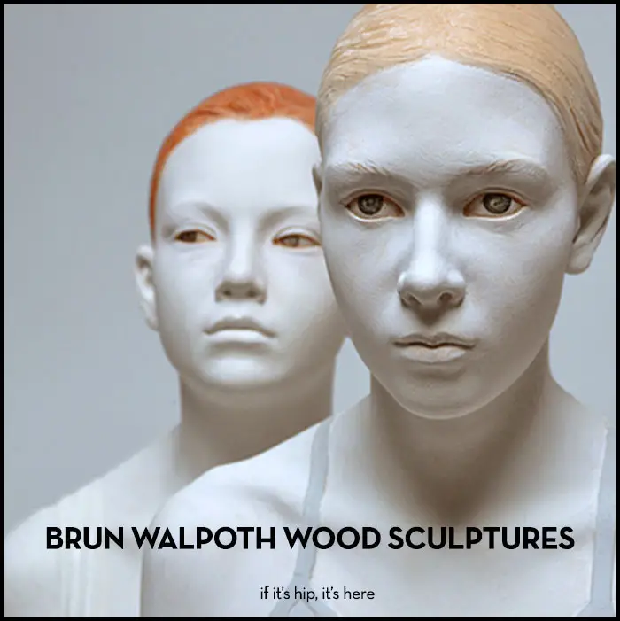 Bruno walpoth wood sculptures