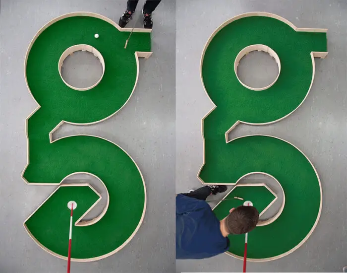 Read more about the article A Hole In G. Ollie Willis Designs A Typographic Golf Course.